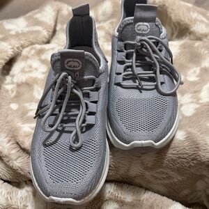 Red Women's Athletic Shoes - Gray